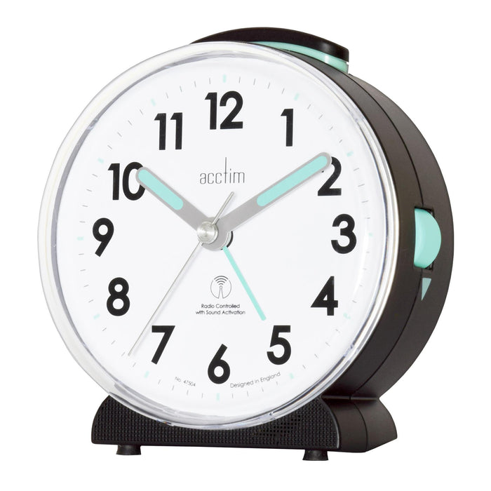 Acctim Higton Black Radio Controlled Alarm Clock
