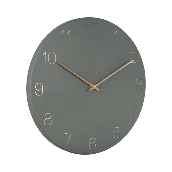 Karlsson Charm Engraved Numbers 40cm Wall Clock