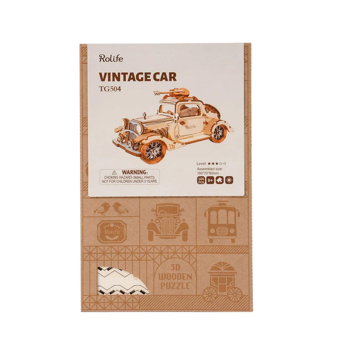 Robotime Rolife Vintage Car Building Kit