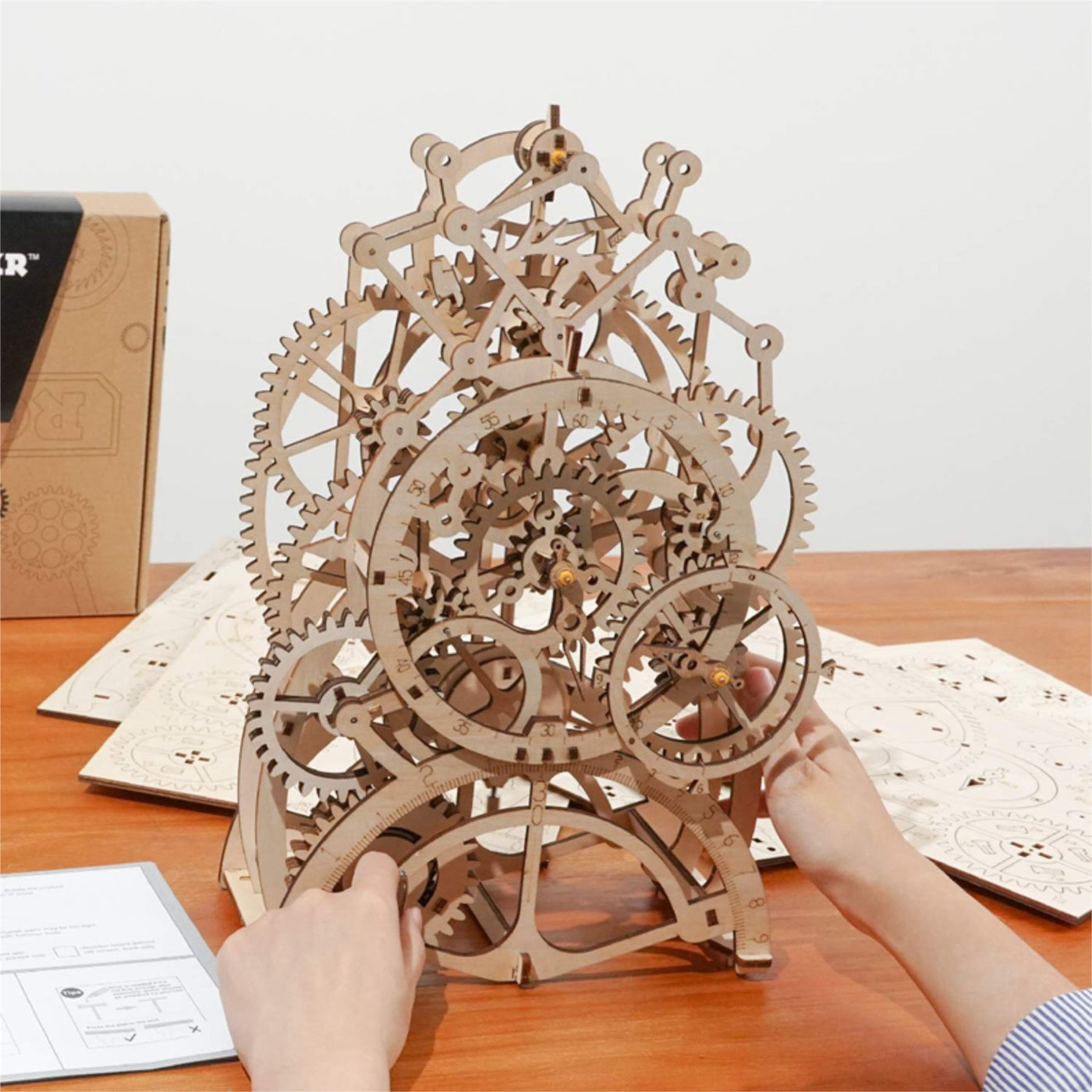 Clock Building Kit Robotime ROKR Pendulum Clock Building Kit — Aspen Of Hereford Ltd