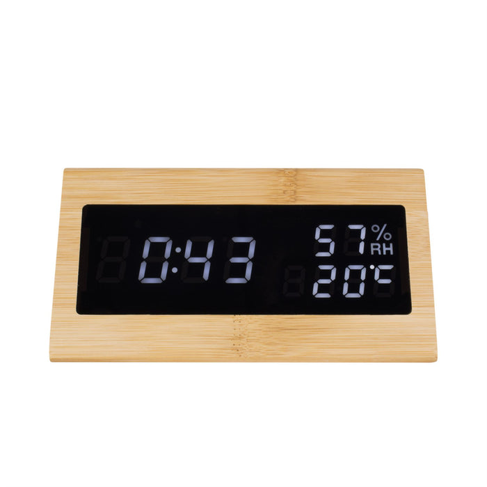 Karlsson Bamboo Triangle Alarm Clock