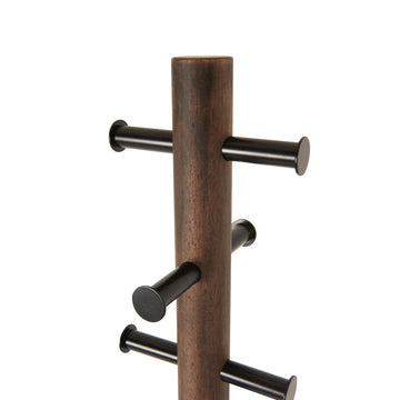 Umbra Pillar Coat Rack in Black Walnut — Aspen Of Hereford Ltd