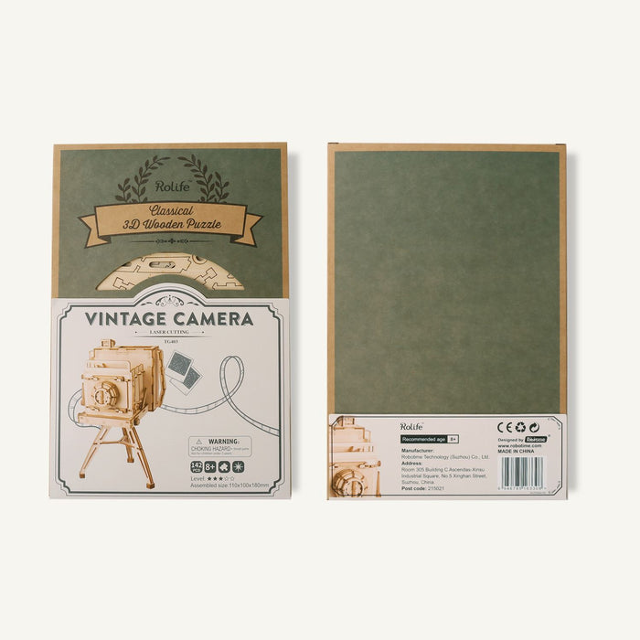Robotime Rolife Vintage Camera Building Kit