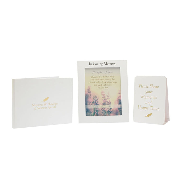 Thoughts Of You Funeral Ceremony Table Book, Card & Frame