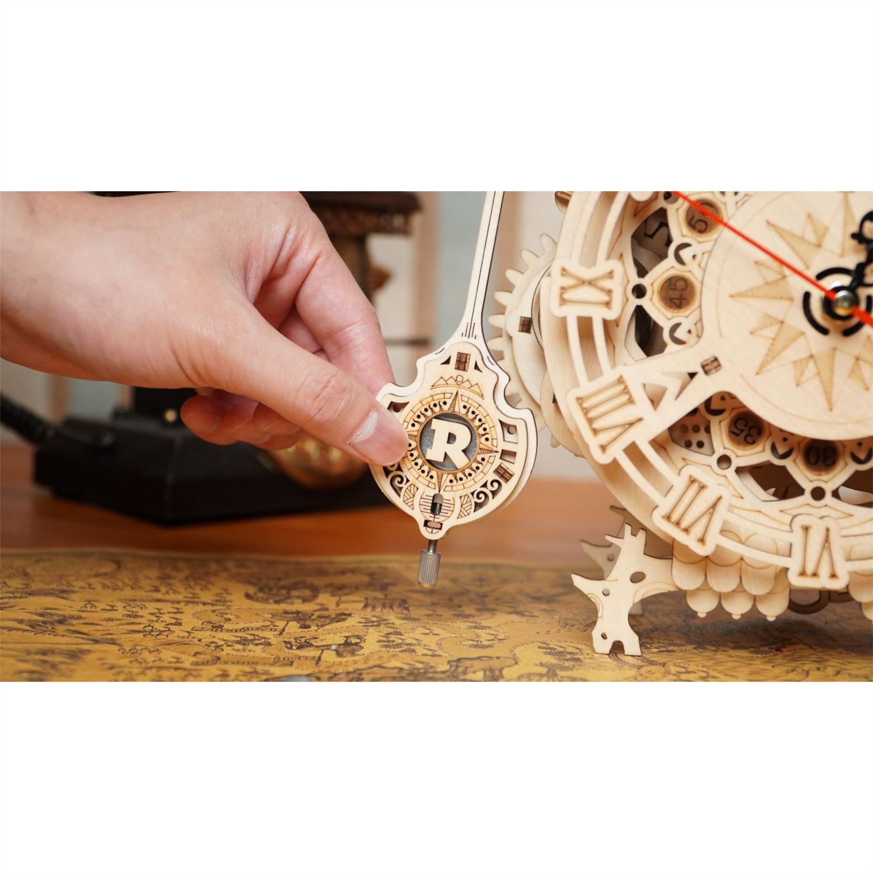 Clock Building Kit Robotime ROKR Owl Clock Building Kit — Aspen Of Hereford Ltd