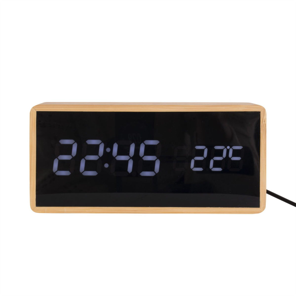 Karlsson Tube Bamboo Alarm Clock — Aspen Of Hereford Ltd