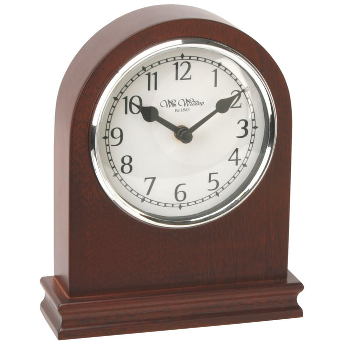 Wm.Widdop Walnut Wood Arched Mantel Clock