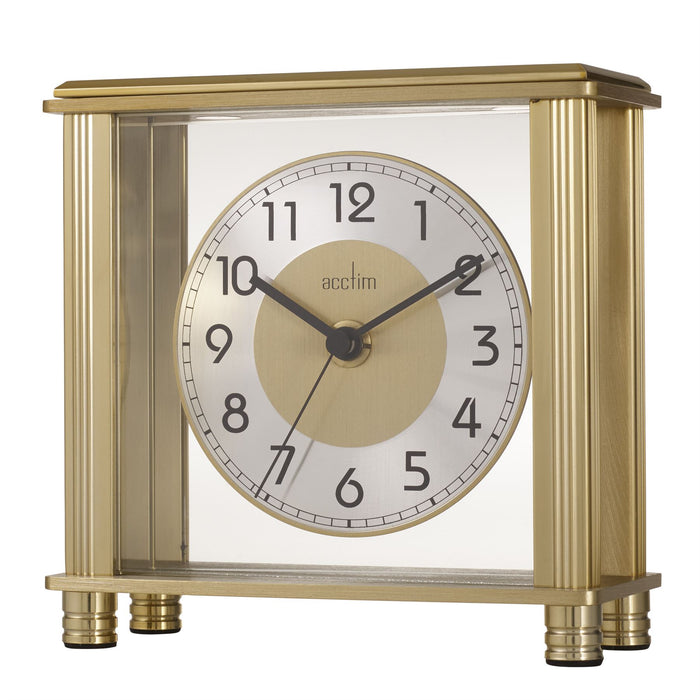 Acctim Hampden Brass Effect Mantel Clock