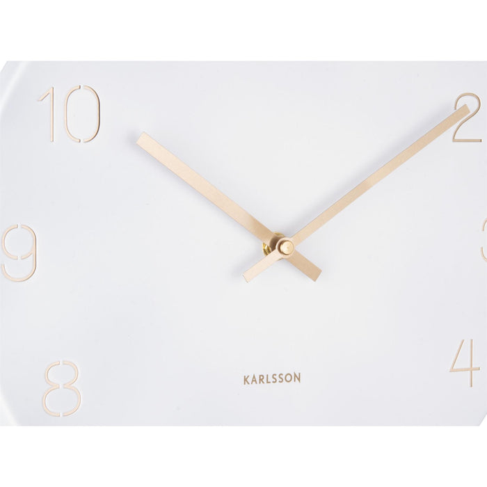 Karlsson Charm Engraved Numbers Small 30cm  Wall Clock
