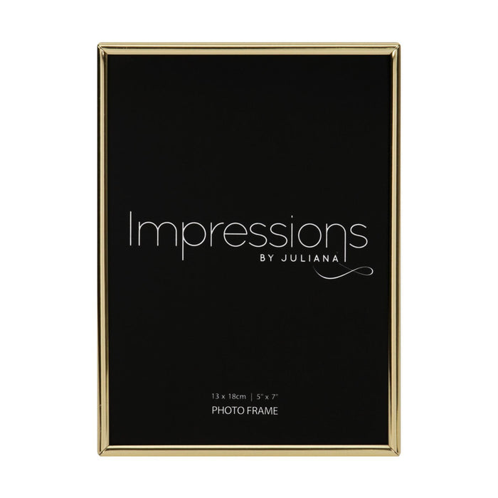 Impressions Brass Plated Thin Bezel Photo Frame