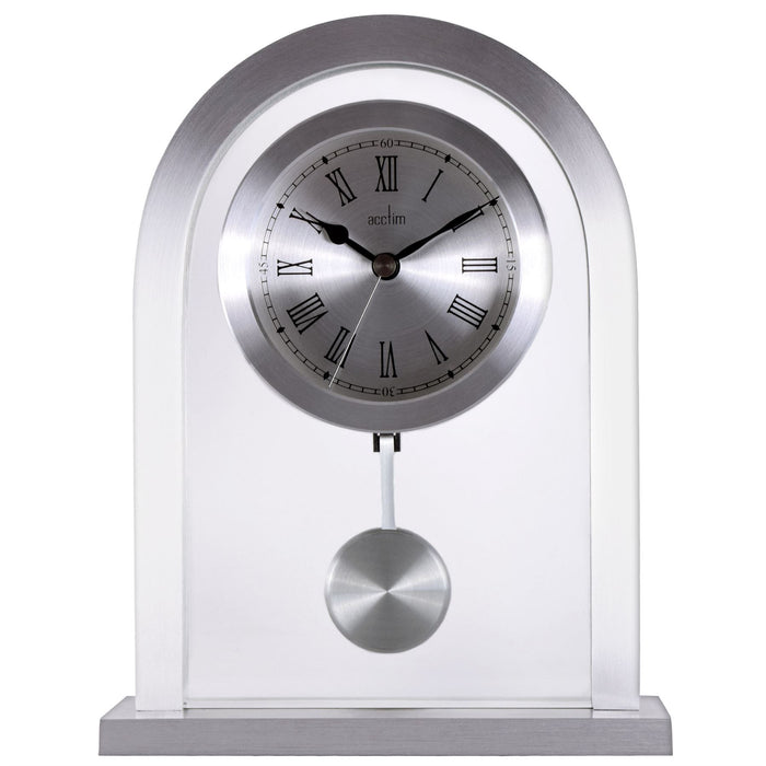 Acctim Bathgate Silver Mantel Clock