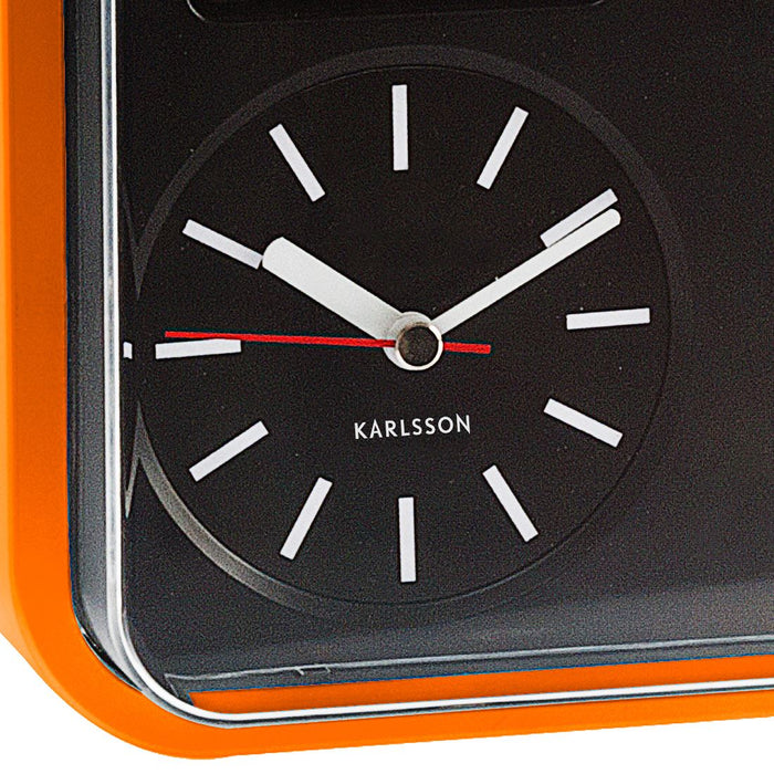 Karlsson Mini Flip 24.5cm Square Retro Wall Clock