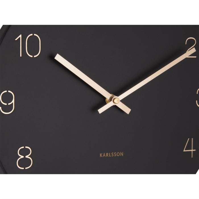 Karlsson Charm Engraved Numbers Small 30cm  Wall Clock