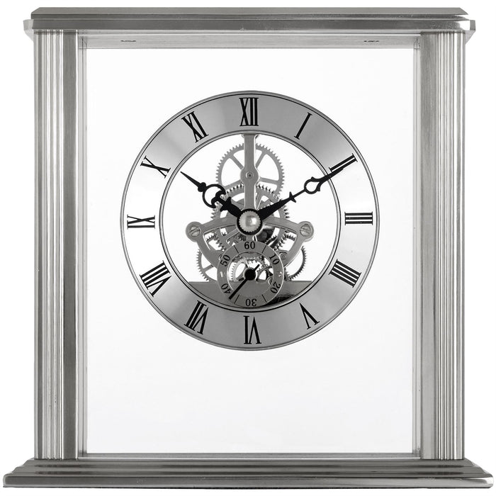 Acctim Vermont Silver Mantel Clock