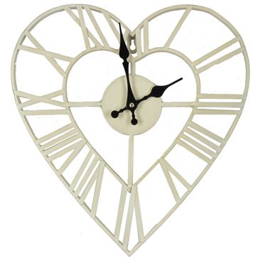 Hometime Metal Heart Wall Clock