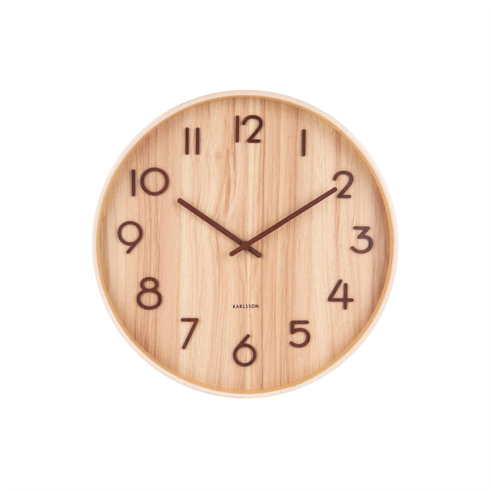 Karlsson Pure Basswood 40cm Silent Wall Clock