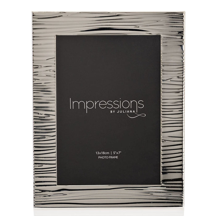 Impressions Ripple Texture Silverplated Picture Frame